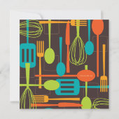 料理用具ストックザキッチンブライダルシャワー 招待状 (裏面)