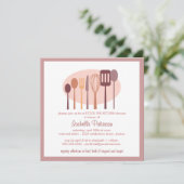 料理用具ストックザキッチンブライダルシャワー 招待状 (スタンド正面)