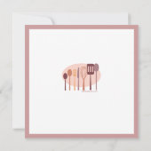 料理用具ストックザキッチンブライダルシャワー 招待状 (裏面)