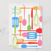 料理用具ストックザキッチンブライダルシャワー 招待状 (裏面)