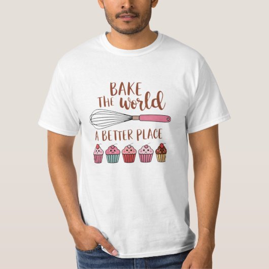 料理祝品付き食品 Tシャツ (正面)