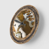 料理素朴時計 ラウンド壁時計 (傾斜)