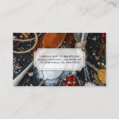 料理芸術 | シェフ | スパイスのスプーン 名刺 (裏面)