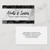 料理芸術 | スパイスハーブイラスト 名刺 (正面/裏面)