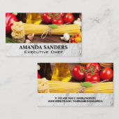 料理芸術 |トマト・パスタ 名刺 (正面/裏面)