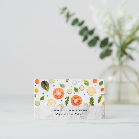 料理芸術 | 野菜 名刺 (スタンド正面)