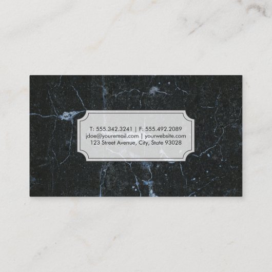 料理芸術 | Chef |霜降り 名刺 (裏面)