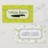 料理芸術 | Chef |食品アイコン 名刺 (正面/裏面)