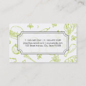 料理芸術 | Chef |食品アイコン 名刺 (裏面)