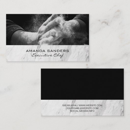 料理芸術 | Chef Hands料理 名刺 (正面/裏面)