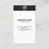 料理芸術 | Pastry Chef 名刺 (裏面)