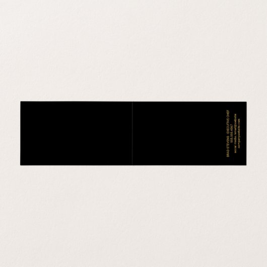 料理芸術 | Pastry Chef 名刺 (内部フラット)