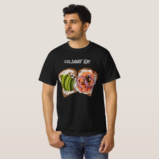 料理芸術 Tシャツ (正面フル)