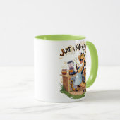 料理蛇 – エプロンに入ったヘビ マグカップ (正面右)