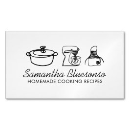 料理製ベーカリー自家製モダン食品 マグネット名刺