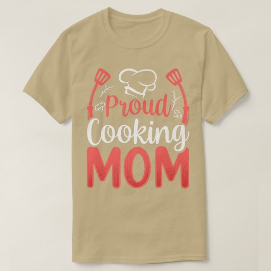料理誇りを持ったママ母ママ母調理師ママ母D Tシャツ (デザイン正面)