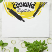 料理調和：キッチンでの愛 キッチンタオル (折り畳み)