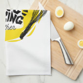 料理調和：キッチンでの愛 キッチンタオル (四つ折り)