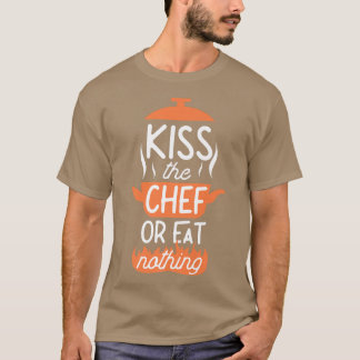 料理調理師キッチンシェフキスシェフの有無食べについて Tシャツ