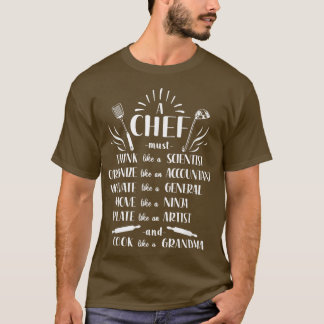 料理調理師キッチンシェフ Tシャツ