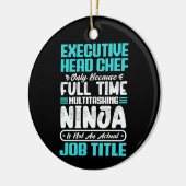 料理長の肩書き技能 セラミックオーナメント (左)