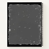 料理長グレーレシピ男性へ本 ノートブック (裏面)