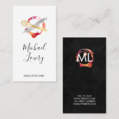 料理長コンテンポラリー 名刺 (正面/裏面)