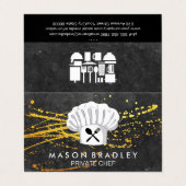 料理長モダン 名刺 (外部フラット)