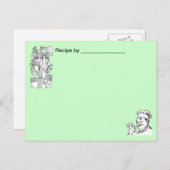 料理長公認のフードレシピ 空白カード ポストカード (正面/裏面)