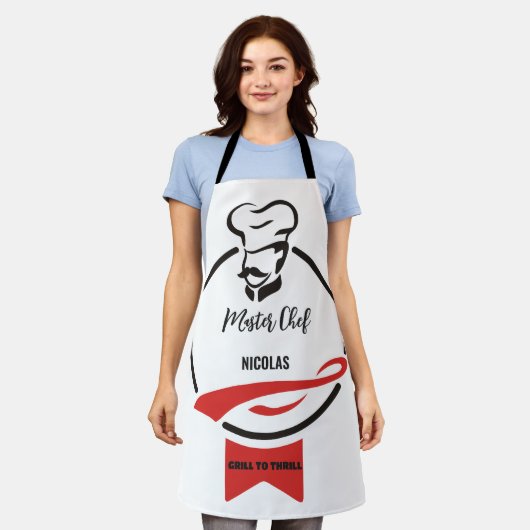 料理長 エプロン (着用した状態)