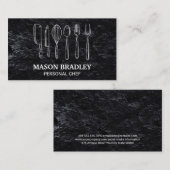 料理長 | スレート | 台所用品 名刺 (正面/裏面)