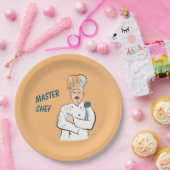 料理長、ヴィンテージ調理師写真 ペーパープレート (パーティー)