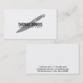 料理長 名刺 (正面/裏面)