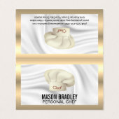 料理長 | 料理用ハットメタリック事業 名刺 (外部フラット)