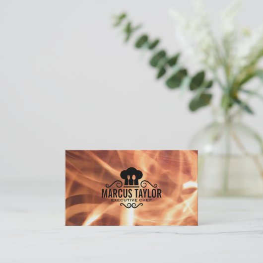 料理長 |火災 名刺 (スタンド正面)