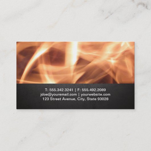 料理長 |火災 名刺 (裏面)