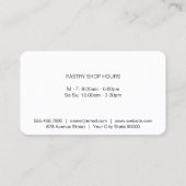 料理長 |金ゴールドウィスク大理石 名刺 (裏面)