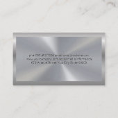 料理長 |金属のシルバー料理 名刺 (裏面)