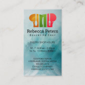 料理長 | Chef Hat Dinnerwareロゴ 名刺 (正面)