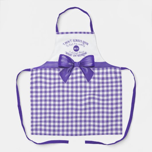 料理魅力的コメディ：パープルヴィシーのエプロン エプロン (正面)