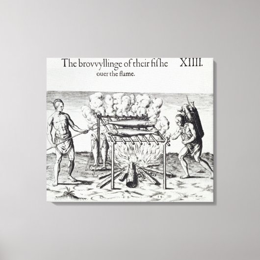 料理魚 キャンバスプリント (正面)