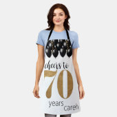 料理70年の香り エプロン (着用した状態)