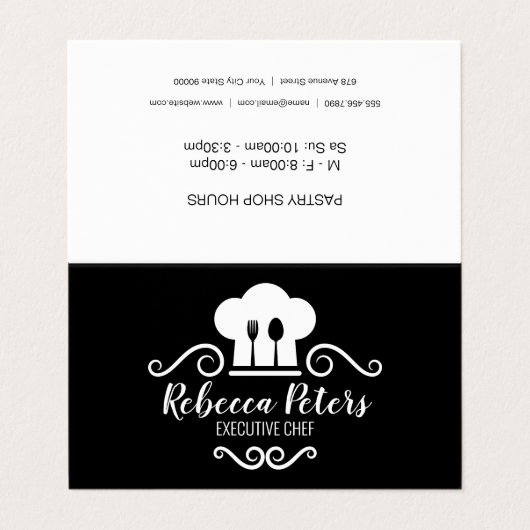 料理 | シェフハット 名刺 (外部フラット)