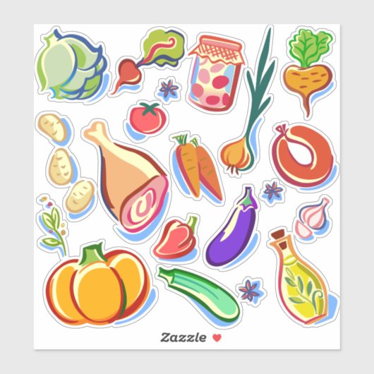 料理 シール (シート)