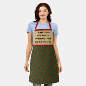 料理（スコッチ付） エプロン (着用した状態)