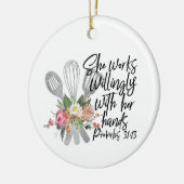 料理 セラミックオーナメント (左)