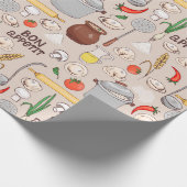 料理 ラッピングペーパー (角)