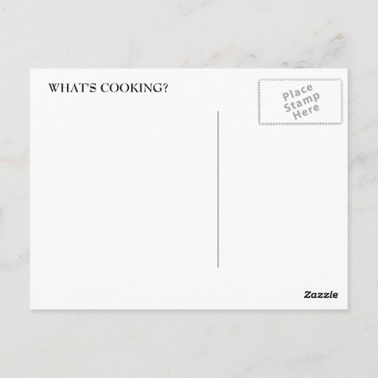 料理?レシピ – はがき (裏面)