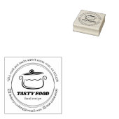 料理 レシピ 食品 ラバースタンプ (押印)