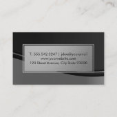 料理 | Chefナイフ |メタリック波 名刺 (裏面)